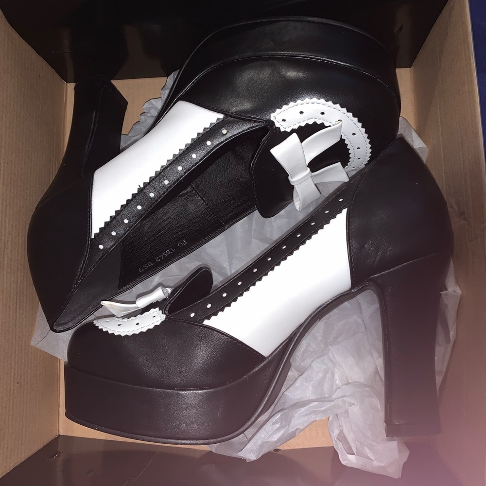 Loafer Platform Heels Size 9